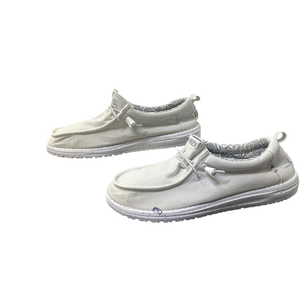 ⚡️ Hey Dude Wally Hybrid White Nylon Slip-On Shoes |‎ Men’s 13 - Picture 2 of 8